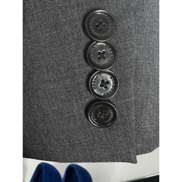 Burberry London Men’s Gray Wool Blazer 2-Button Size 42 US / 52 EU Classic Fit - Picture 7 of 13